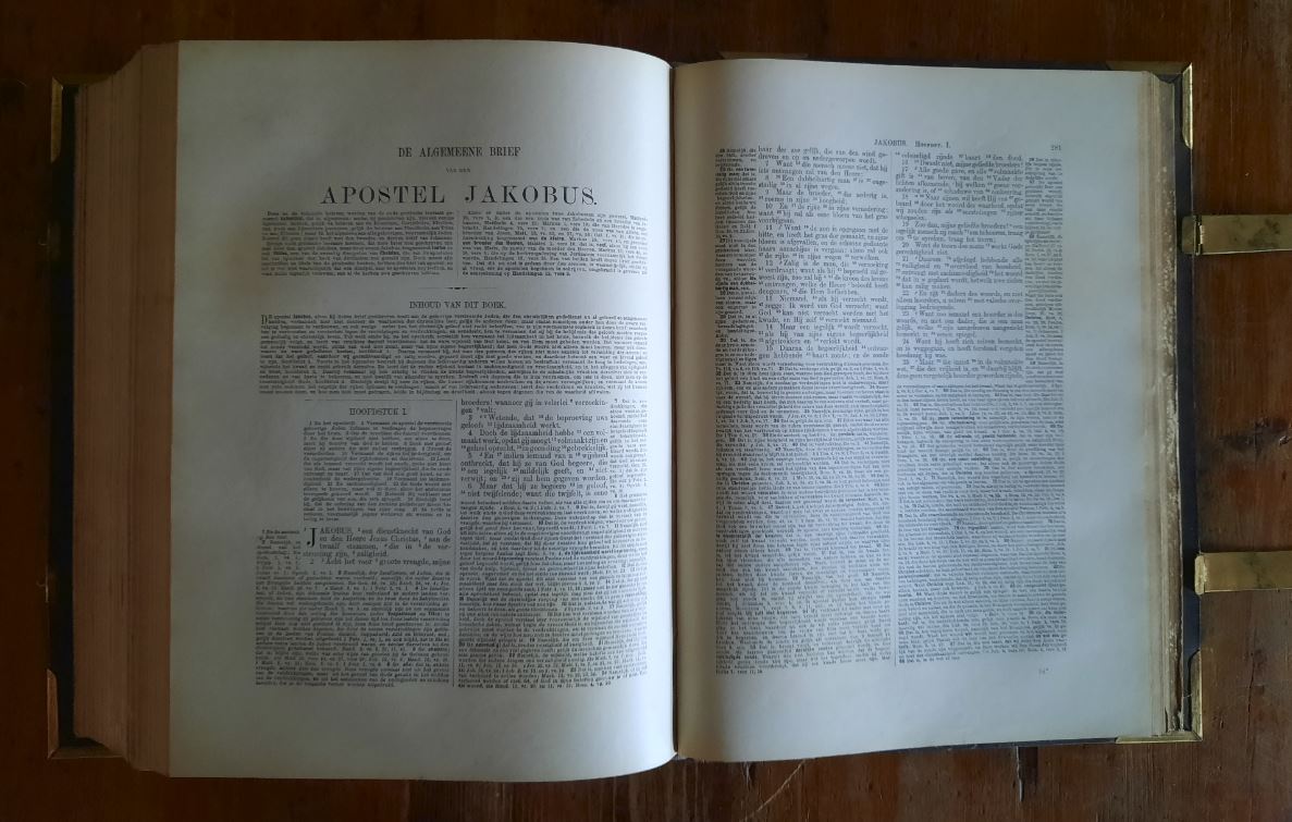 BIJBEL, DAT IS DE GANSCHE HEILIGE SCHRIFT ... – ca. 1900