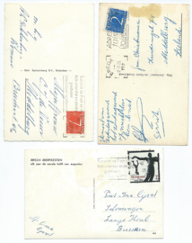 SET van 3 ansichtkaarten – Breda – o.a. 1953-1964