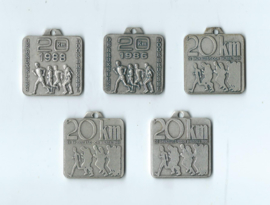 Medailles – hardlopen – 5 stuks – 6