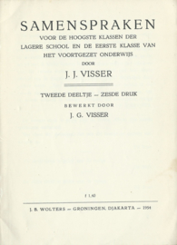 SAMENSPRAKEN – J.J. VISSER – TWEEDE DEELTJE - 1954