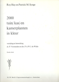 2000 tuin/ kas/ en kamerplanten in kleur – Roy Hay en Patrick M. Synge - 1970