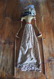 Wayang Golek staafpop – hout, handgemaakt – jaren ’70 – 1