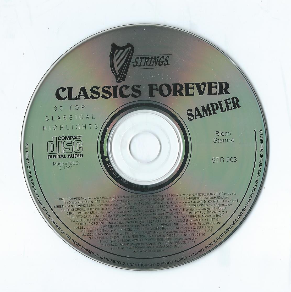CD – Various – CLASSICS FOREVER - 1991