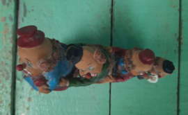 BEELD – clown – kunsthars - 4 clowns op een rij