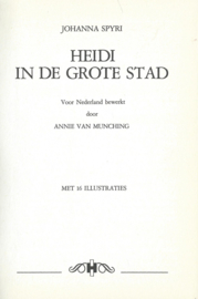 HEIDI IN DE GROTE STAD – JOHANNA SPYRI - jaren ‘70