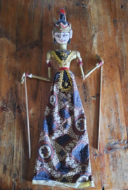 Wayang Golek staafpop – hout, handgemaakt – jaren ’70 – 2