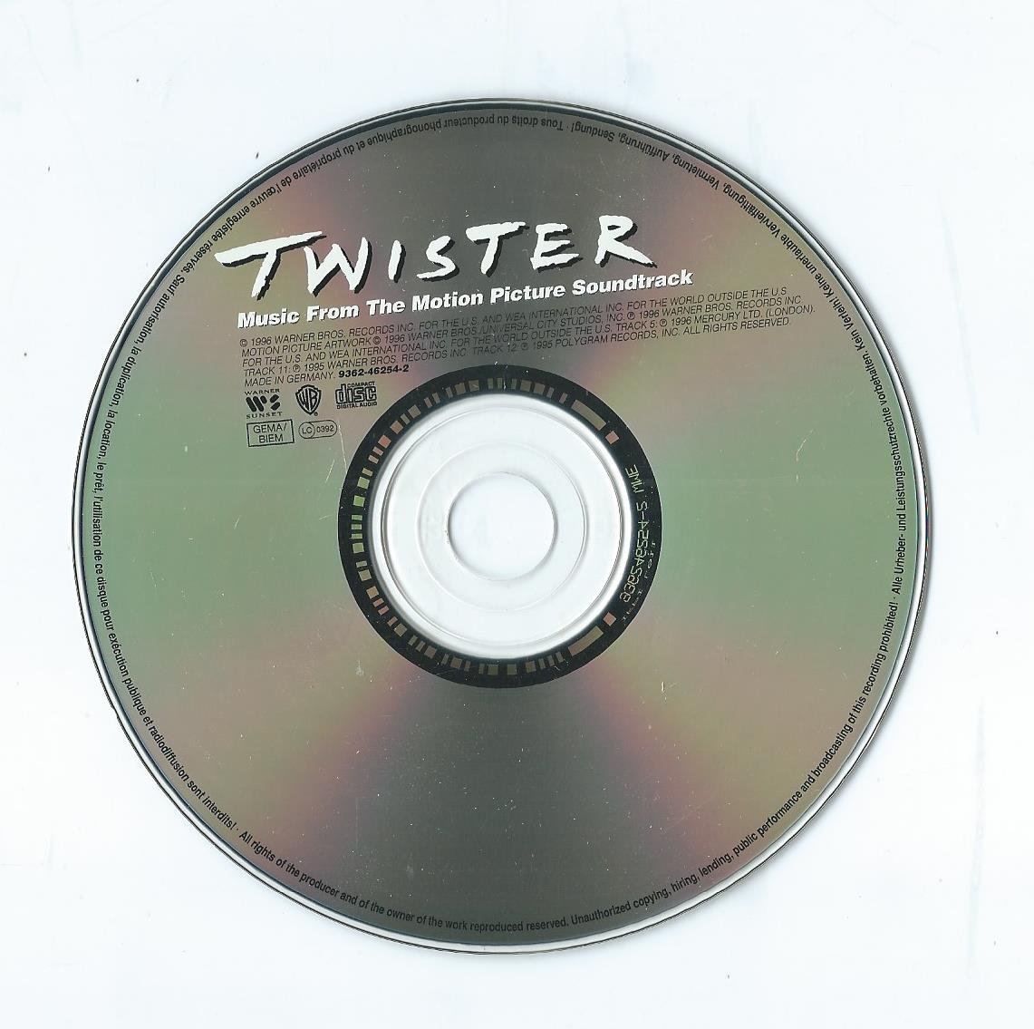 CD – Various – Twister (Music From The Motion Picture Soundtrack) - 1996