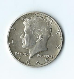 Kennedy Half Dollar, een Amerikaanse munt van 50 cent – 1964 - 1