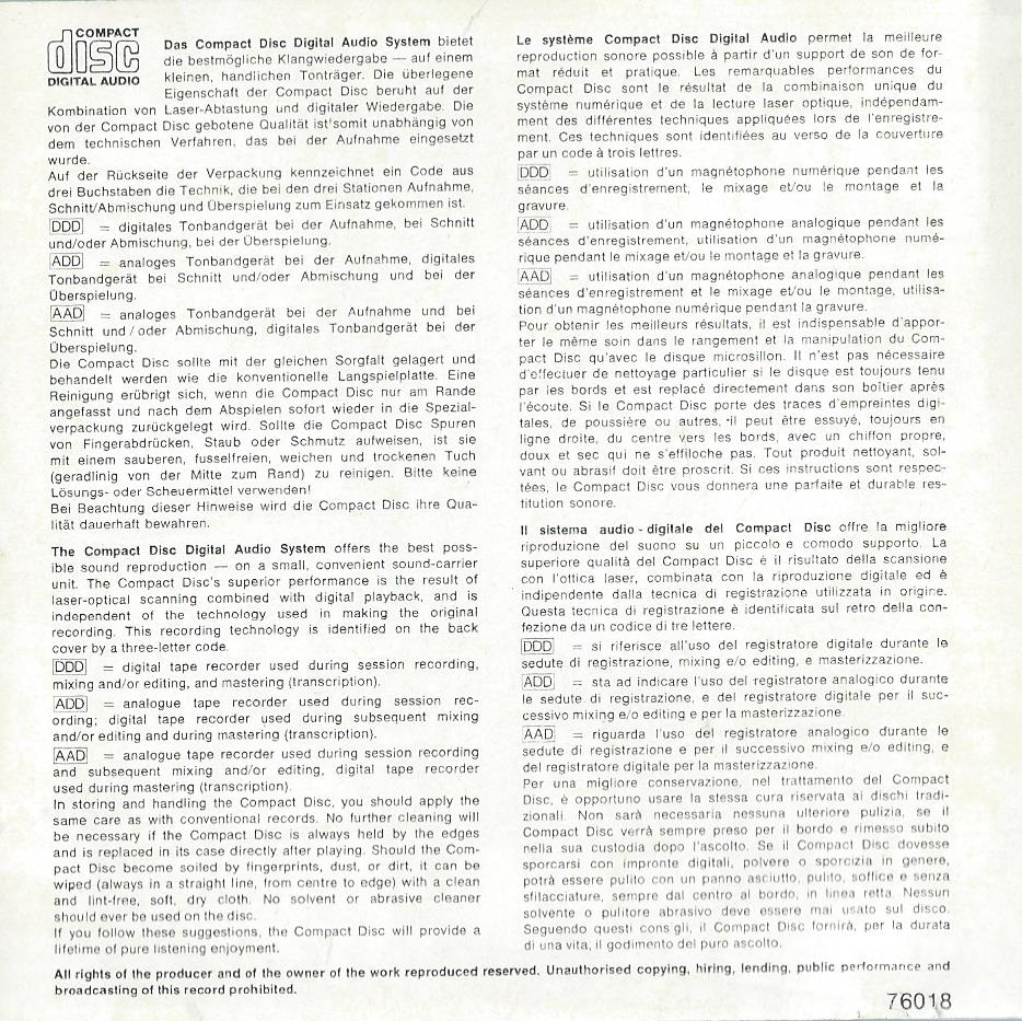 CD – Hollywood Studio Orchestra - 18 FAMOUS FILM TRACKS & TV THEMES - 1985