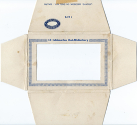 Mapje - 10 fotokaarten Oud-Middelburg  - ca. 193x