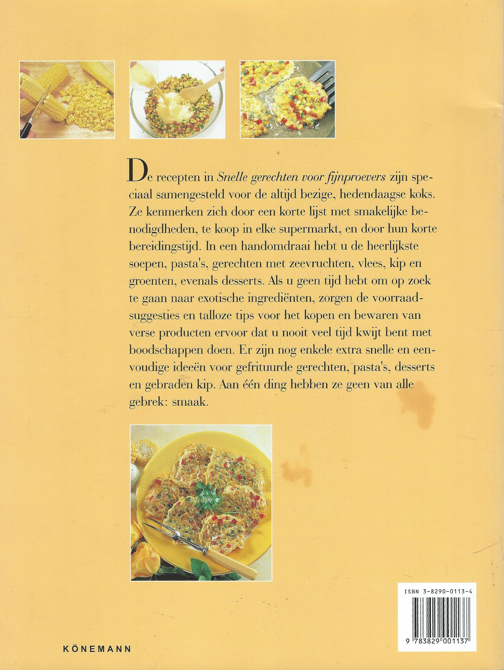 Snelle gerechten voor fijnproevers – Anne Wilson -1998