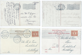SET van 4 ansichtkaarten - Rotterdam - 1913-1915