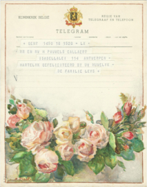 SET van 4 oude belgische telegrammen – 1948