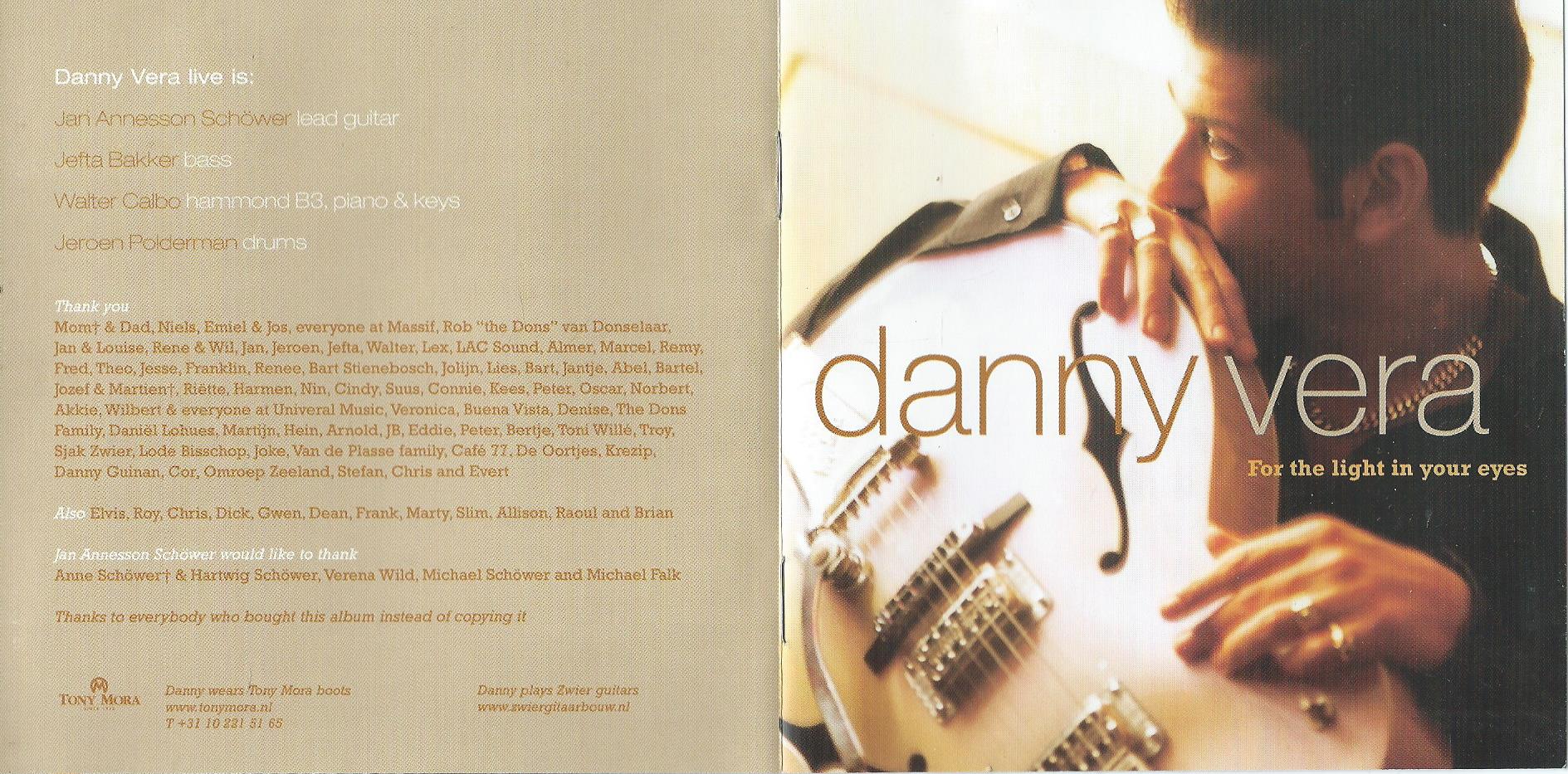 CD – danny vera – For the light in your eyes - 2002
