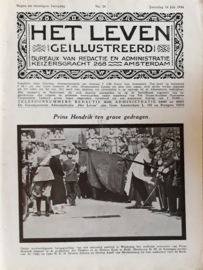 HET LEVEN GEILLUSTREERD - UITVAART PRINS HENDRIK - No. 28 - 1934