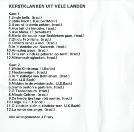 MC – Various – KERSTKLANKEN uit vele landen – jaren ‘80