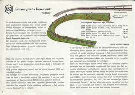 BUSCH - folder - baanoprit-bouwsets - tunnel-bouwsets nieuw - ca. 1966-1967