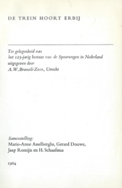 DE TREIN HOORT ERBIJ – Marie-Anne Asselberghs e.a. - 1964