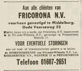Embleem - Fricorona – metaal - 2 stuks - 1959-1972