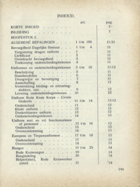 INWENDIGE DIENST – REGLEMENT Nr 2 Deel B (Uniformen) – 1948