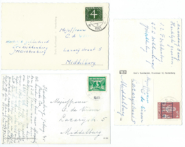 SET van 3 ansichtkaarten – Hardenberg – 1946-1961
