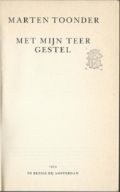 MET MIJN TEER GESTEL – MARTEN TOONDER - 1974 (1)