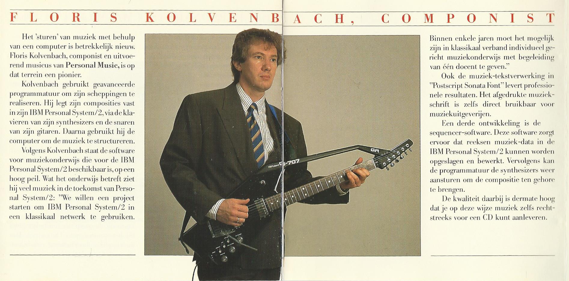 CD – Floris Kolvenbach – Personal Music - 1988