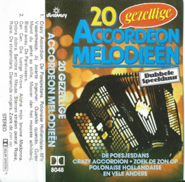 MC – Unknown Artist ‎– 20 gezellige ACCORDEON MELODIEËN (8048) – jaren ‘80