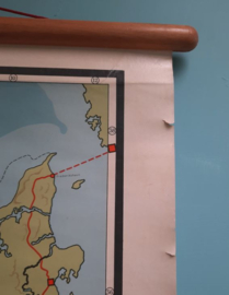 Wandkaart - No 7. GROOT_BRITTANIE & IERLAND (Blinde schoolkaart) - 1959