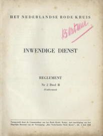 INWENDIGE DIENST – REGLEMENT Nr 2 Deel B (Uniformen) – 1948