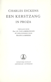 EEN KERSTZANG IN PROZA – CHARLES DICKENS – 1958