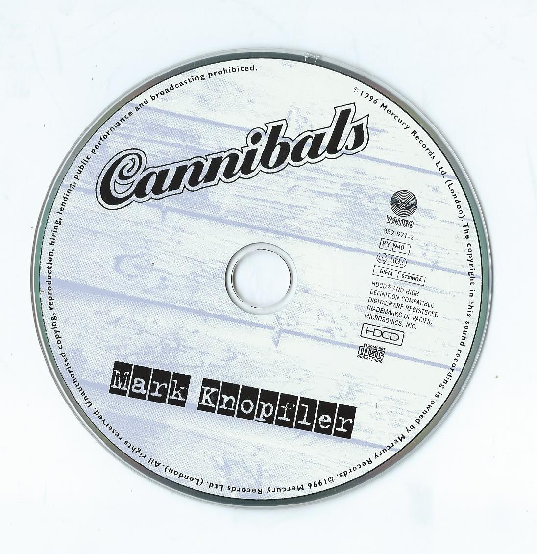 CD – Single – Mark Knopfler – Cannibal - 1996
