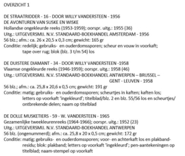 SUSKE EN WISKE – ‘RESTAURATIE OBJECTEN’ – 6 stuks – 1956-1979 (6)