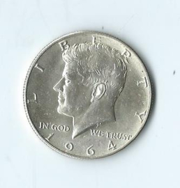 Kennedy Half Dollar, een Amerikaanse munt van 50 cent – 1964 - 2