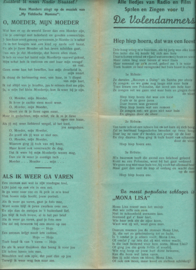 Straatliederen – De Volendammers – 6 stuks - ca. 1930-1950