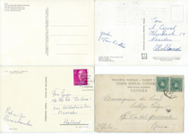 SET van 4 ansichtkaarten – Spanje