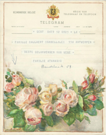 SET van 4 oude belgische telegrammen – 1948