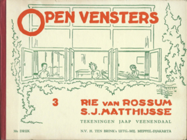 OPEN VENSTERS 3 en 5 – RIE van ROOSUM / S.J. MATTHIJSSE - 2 STUKS - ca. 1935-1940