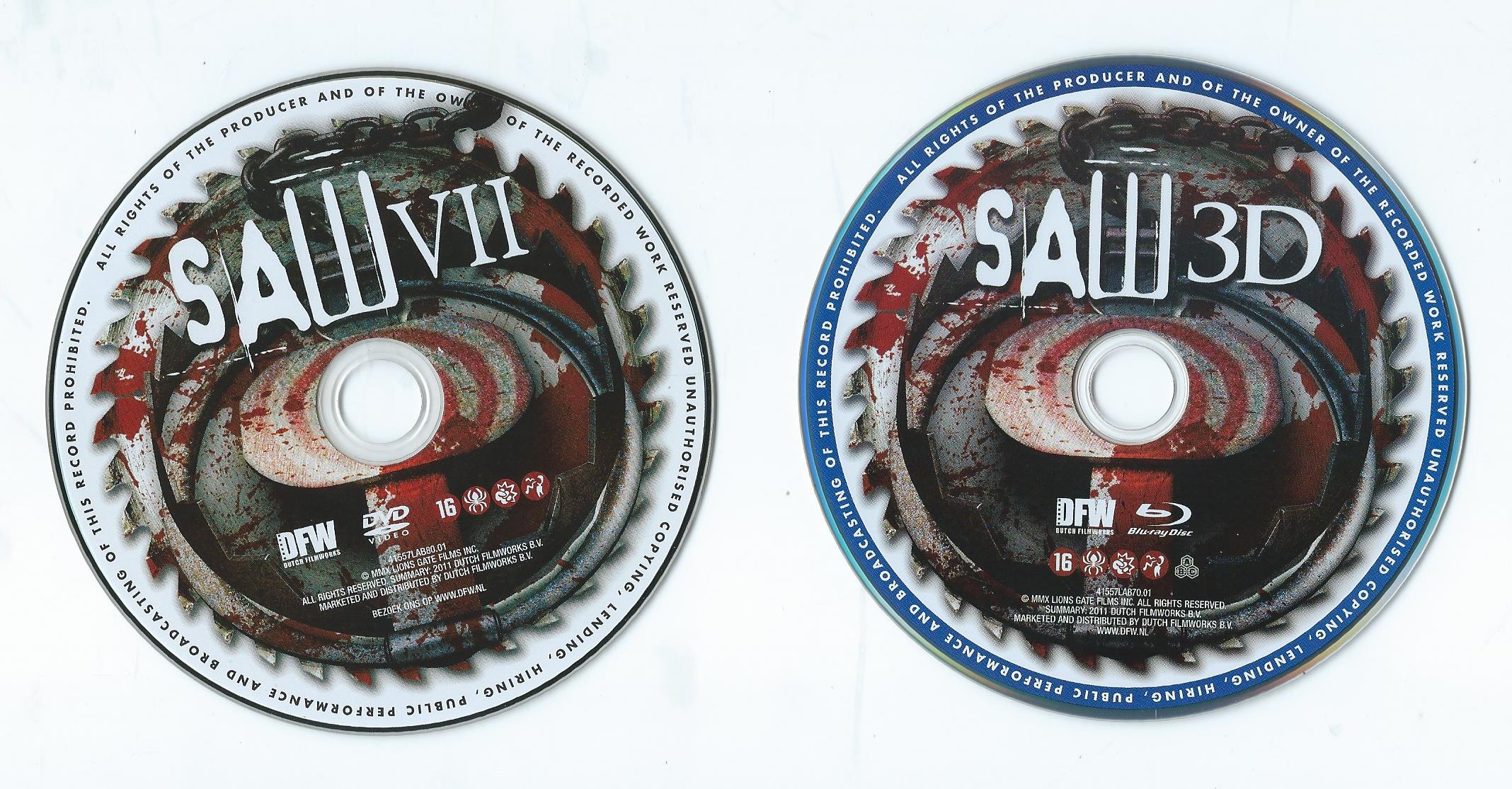 DVD – Blu-ray - UNRATED EDITION TRIPLE PLAY SAW 3D - 2011