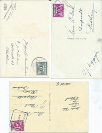 SET van 3 ansichtkaarten – Hoogeveen – 1934-1944