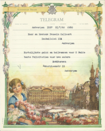 SET van 4 oude belgische telegrammen – 1948
