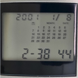 EURO-wisselkoerscalculator, rekenmachine, klok, etc. – ca. 2001