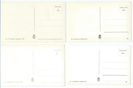 SET van 4 ansichtkaarten – Klederdracht