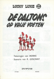 LUCKY LUKE – 23 – DE DALTONS OP VRIJE VOETEN – MORRIS & GOSCINNY - 1974