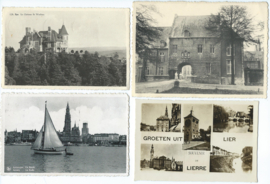 SET van 4 ansichtkaarten – België – 1951