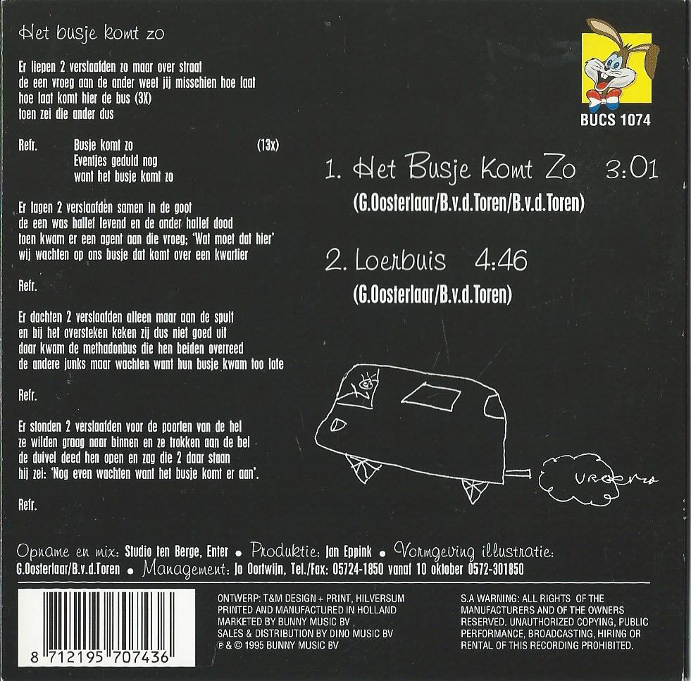 CD – Single - Höllenboer – Het Busje Komt Zo – Loerbuis - 1995