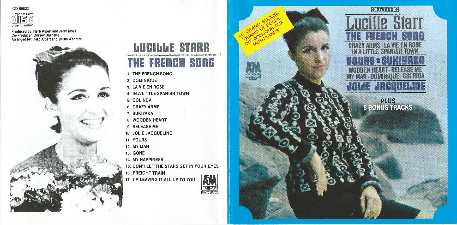 CD – LUCILLE STARR – THE FRENCH SONG - 2003