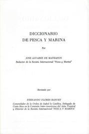 DICCIONARIO DE PESCA Y MARINA – MARINE AND FISHERIES DICTIONARY – 1966