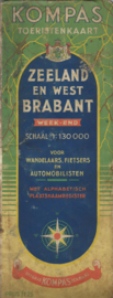 KOMPAS TOERISTENKAART ZEELAND EN WEST BRABANT – WEEK-END – jaren ‘50