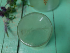 Waterkan met glas geemailleerd